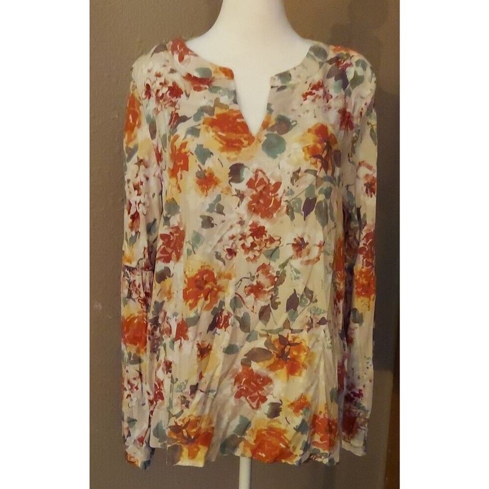 Women Andree Floral Long Sleeve Shirt Med Pullover